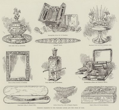 ルイーズ王女とファイフ公に結婚式のプレゼント 作： William Douglas Almond